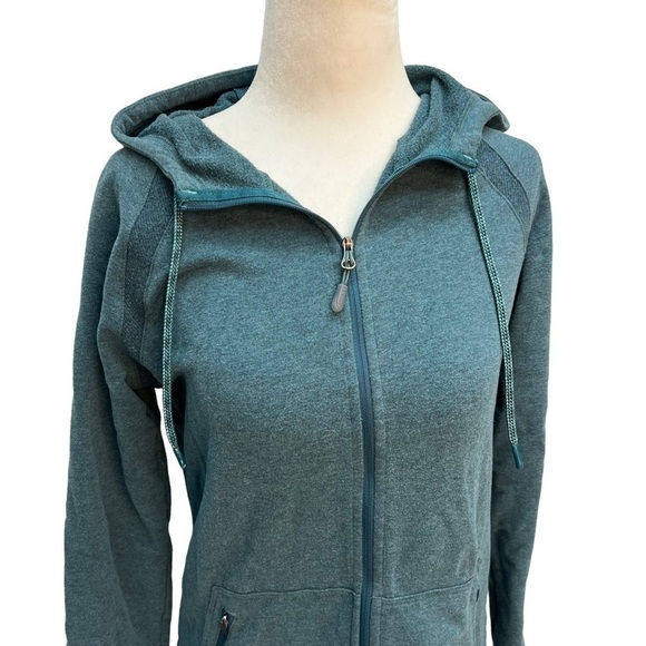 L.L. Bean Blue Cotton Blend Lightweight Hoodie Size XS - Picture 5 of 10